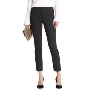 Banana Republic Jackson Fit Skinny Mid Rise Ankle Pants - Black, 2